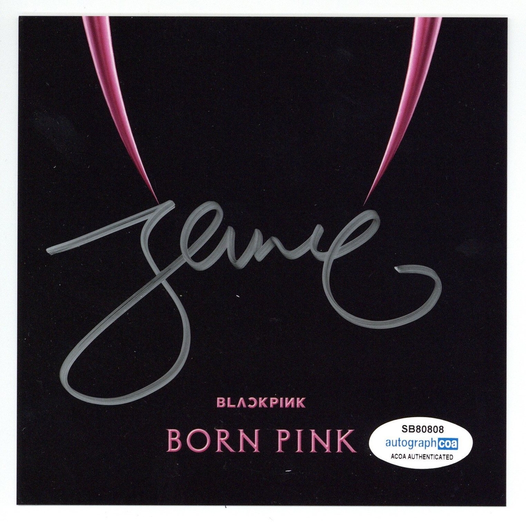 Jennie Kim (89741) Signature Database by RACC - Real Autograph ...