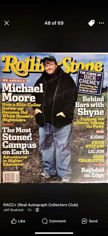 Autograph purchased from RACC Trusted Seller Jeff Budnick