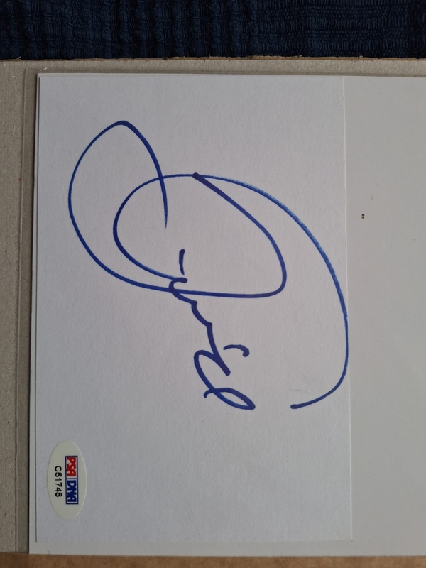Autograph purchased from RACC Trusted Seller Robert Marrs