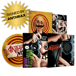 Z2 Comics NOT: THE ILLUSTRATED ORAL HISTORY OF ANTHRAX + PICTURE DISC VINYL LP (SIGNED BY ANTHRAX)