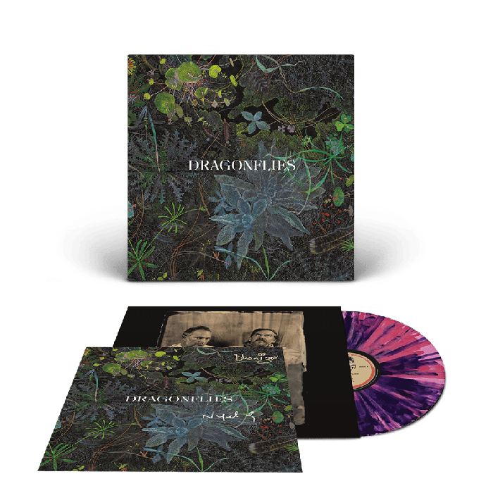 Dhain Harrison & Nigel Godrich. Dragonflies - Online Store Exclusive Deluxe Purple & Pink Splatter Coloured Vinyl w/ Signed Print