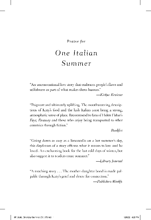 One Italian Summer Autographed