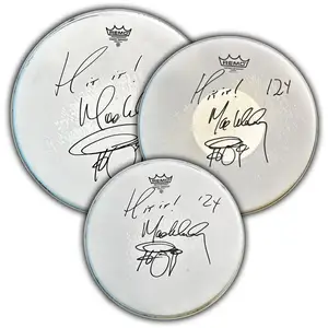 Max Weinberg Signed, Show-Played Drumhead — The ONLY Official Mighty Max Store