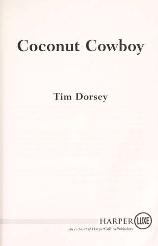 Coconut Cowboy - Autographed Copy