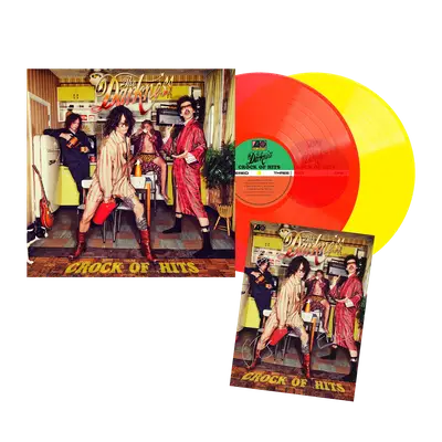 The Darkness  Crock Of Hits 2LP Limited Edition (Red/Yellow Vinyl) + signed insert