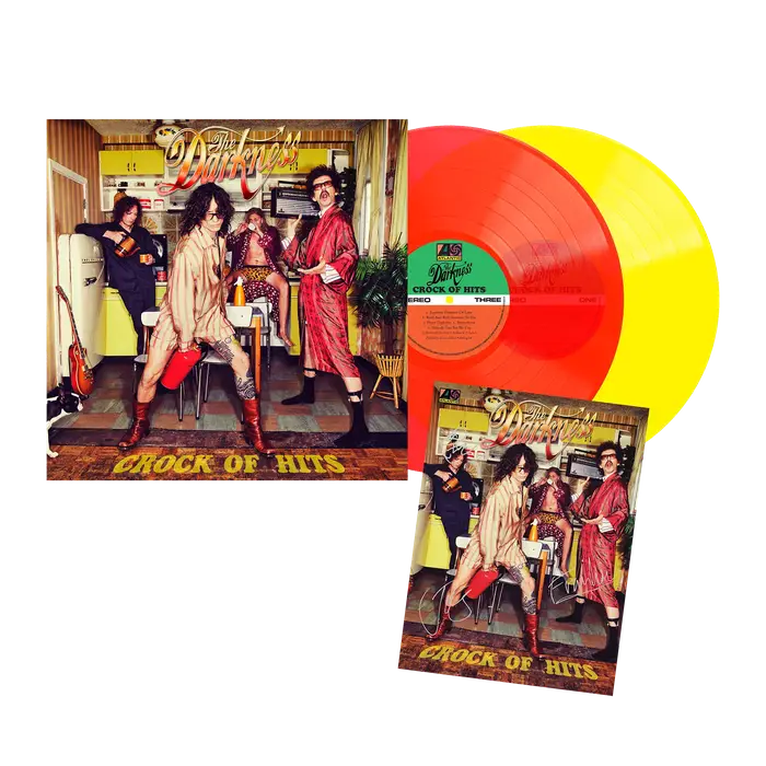 The Darkness  Crock Of Hits 2LP Limited Edition (Red/Yellow Vinyl) + signed insert