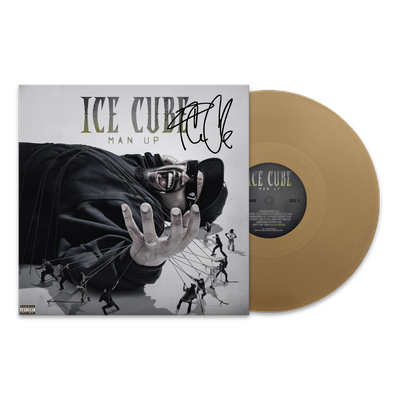 Ice Cube Man Up Autographed Vinyl - Gold