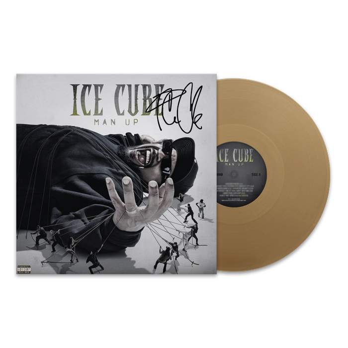 Ice Cube Man Up Autographed Vinyl - Gold