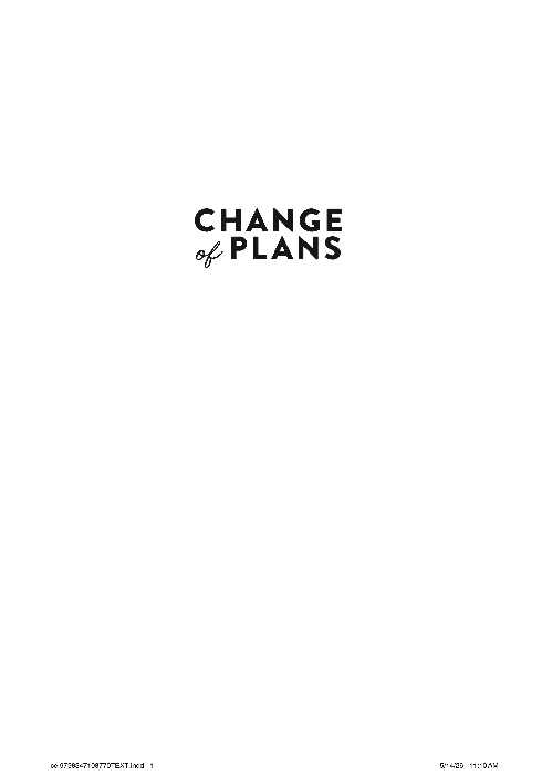 Change of Plans Autographed