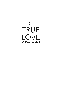The True Love Experiment Autographed