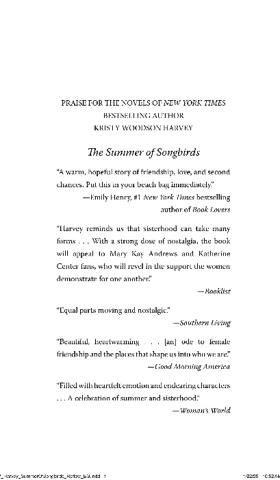 The Summer of Songbirds Autographed