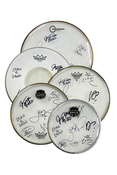 Ice T & Body Count Full Band Signed Drumhead - Limited Edition (ALL SIZES)