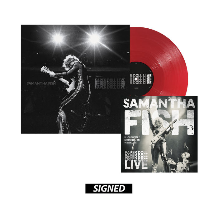 Samantha Fish Paper Doll (Live at the Bijou) - Opaque Apple Red Vinyl + Signed 12x12 Print
