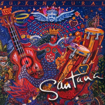 Santana - Supernatural LP - Hand Signed by Carlos Santana