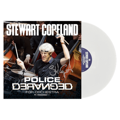Stewart Copeland Autographed Police Deranged - 12" White Vinyl