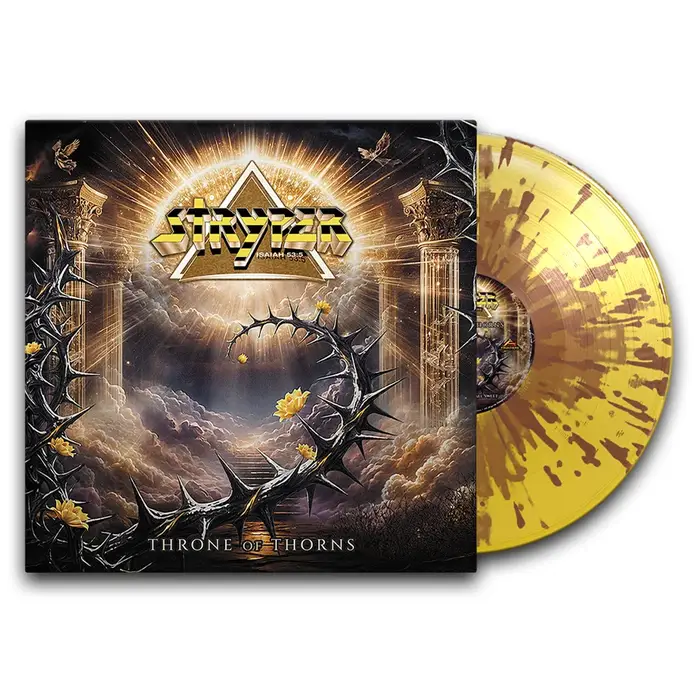 STRYPER Throne Of Thorns LP - Exclusive Splatter Vinyl - Autograph