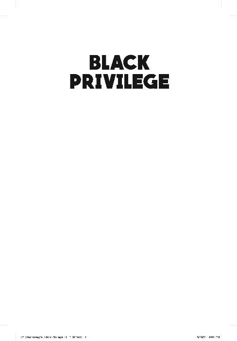 Black Privilege Autographed