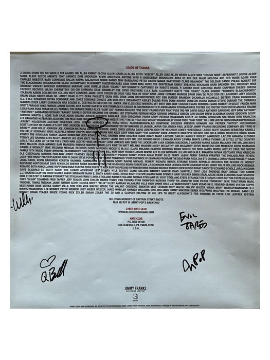Bloodhound Gang Hefty Fine vinyl inner sleeve (Signed)