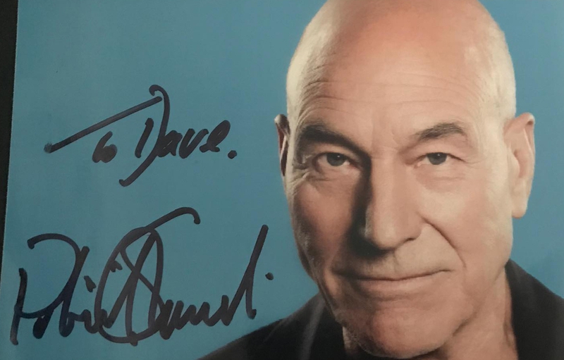 Patrick Stewart Autograph by Fanmail TTM