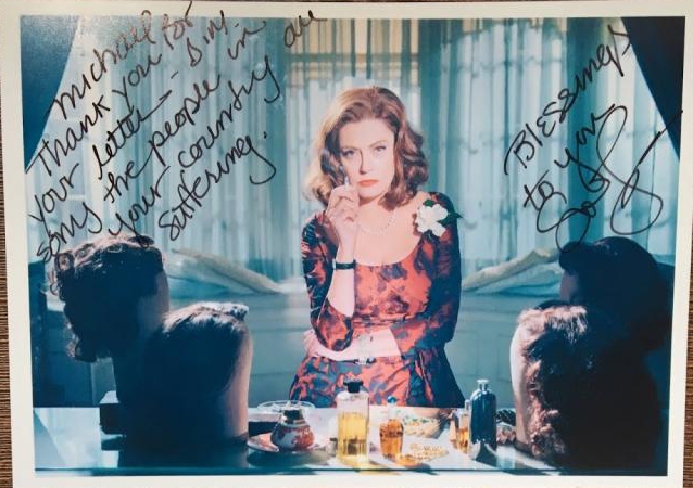 Susan Sarandon Autograph by Fanmail TTM