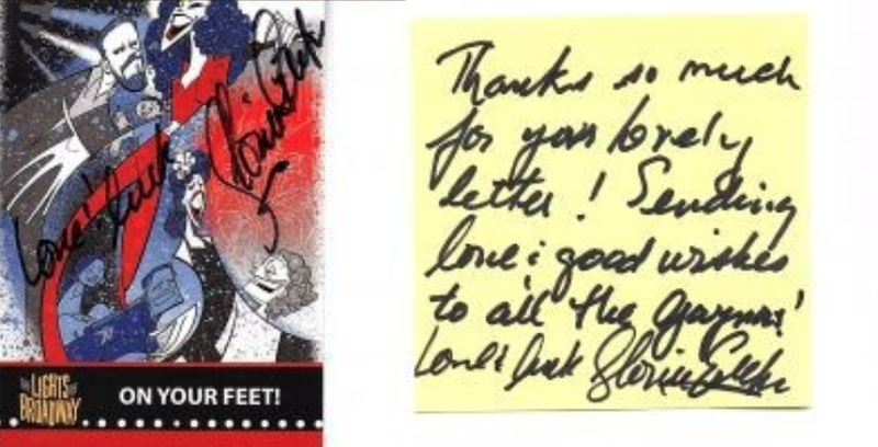 Gloria Estefan Autograph by Fanmail TTM