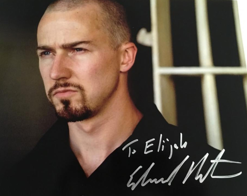 Edward Norton Autograph by Fanmail TTM