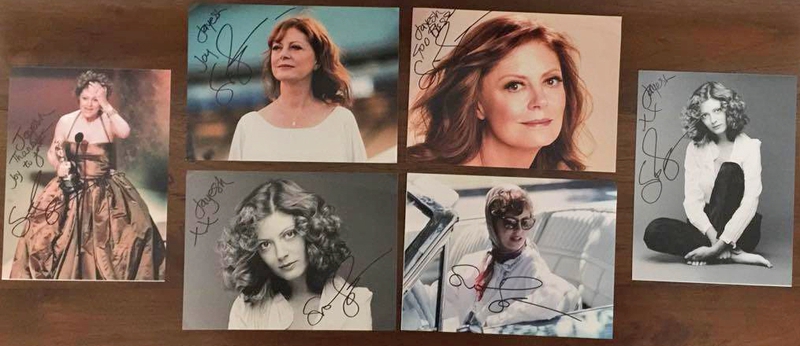 Susan Sarandon Autograph by Fanmail TTM