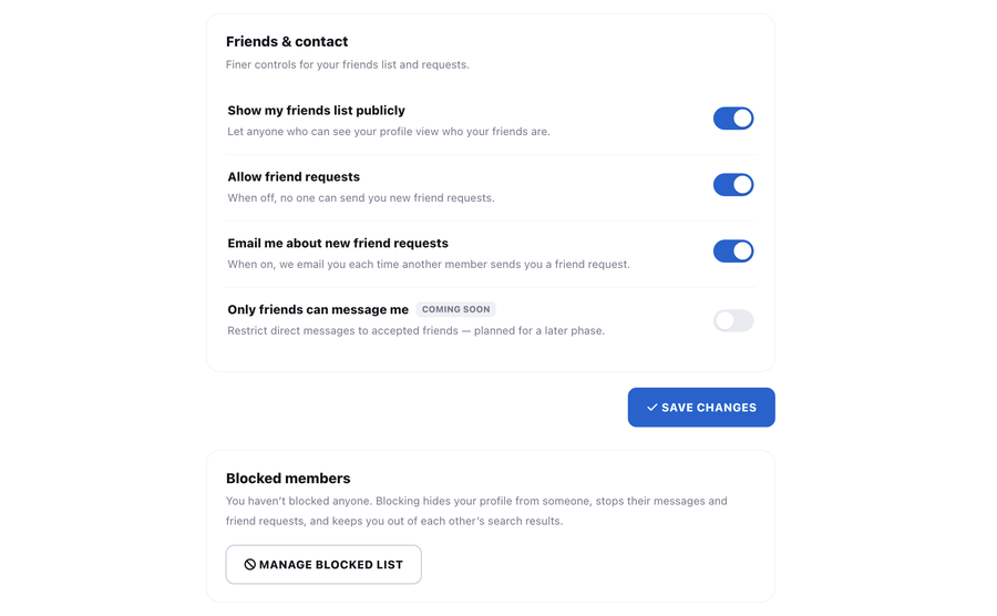 Privacy Settings