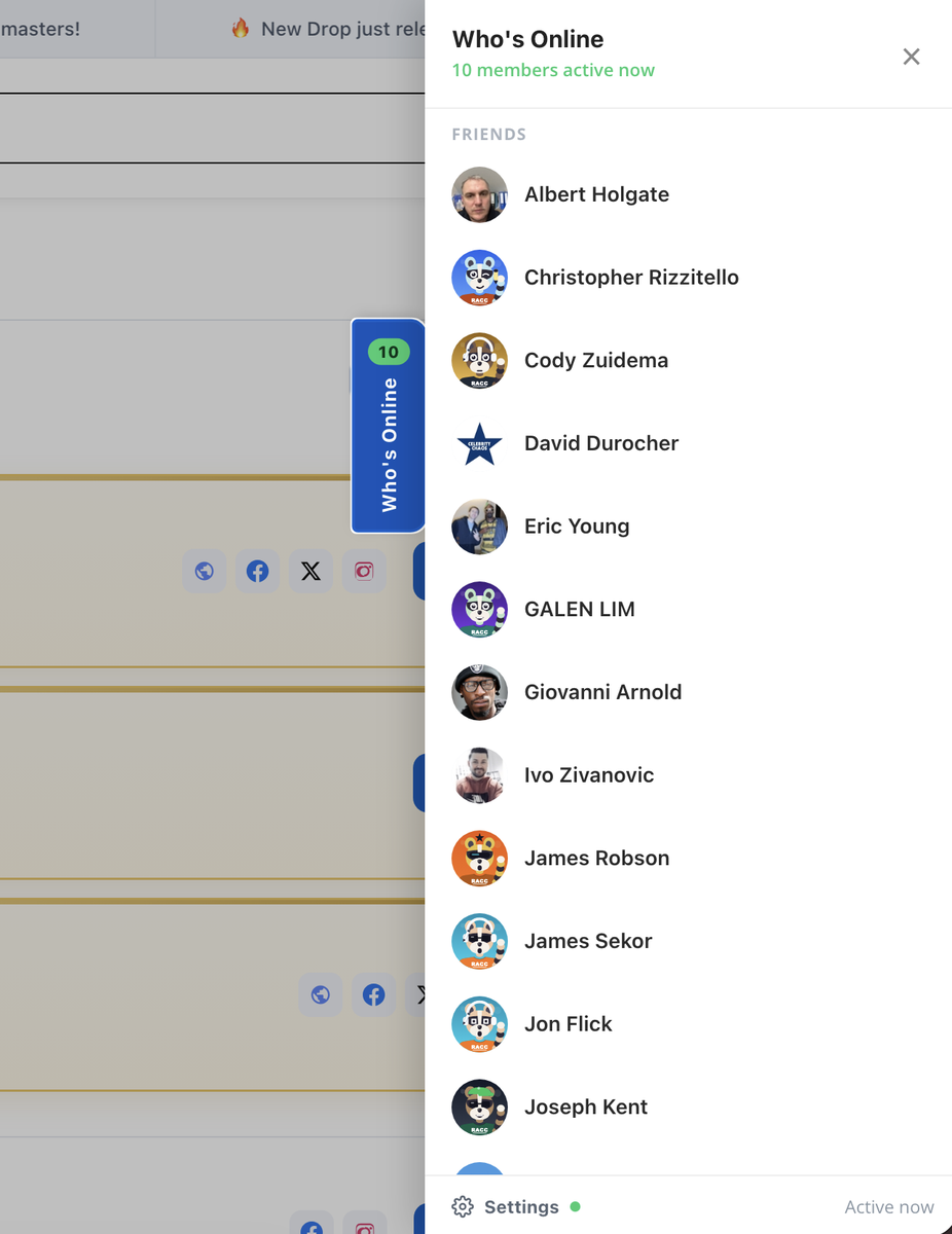 Messaging on RACC!