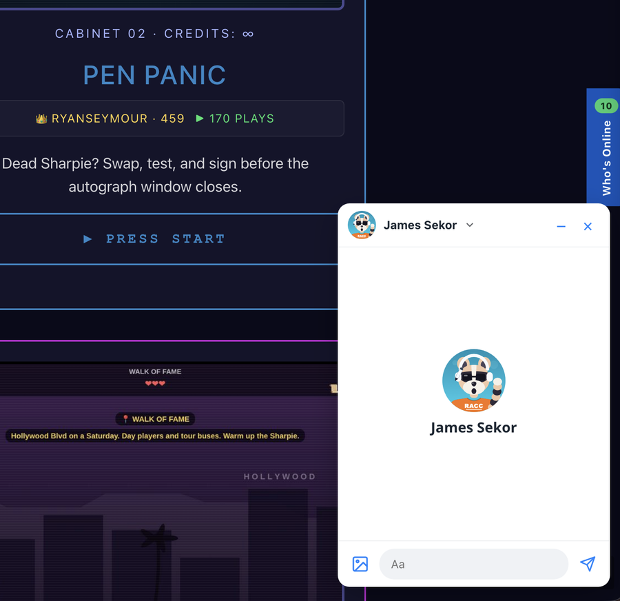 Messaging on RACC!