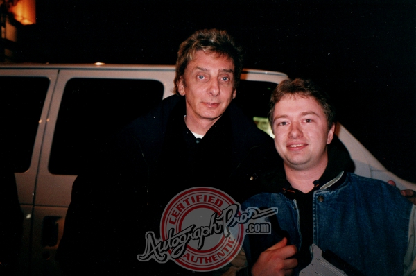 Barry Manilow Photo with RACC Autograph Collector Autograph Pros