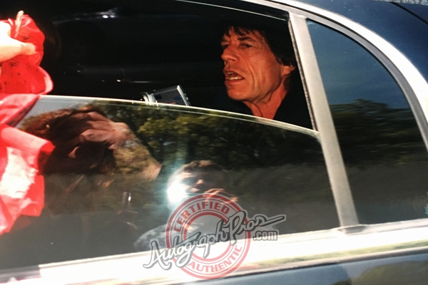 Mick Jagger Photo with RACC Autograph Collector Autograph Pros