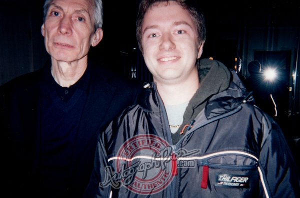 Charlie Watts Photo with RACC Autograph Collector Autograph Pros