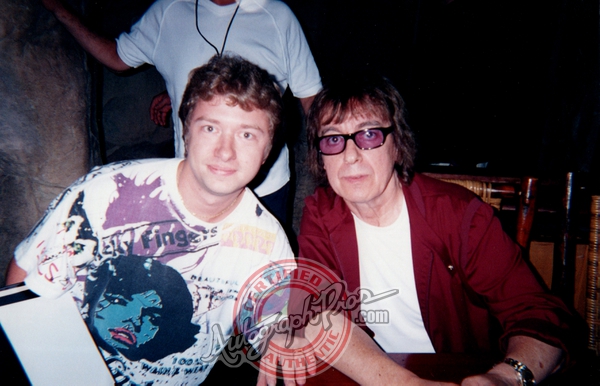Bill Wyman Photo with RACC Autograph Collector Autograph Pros