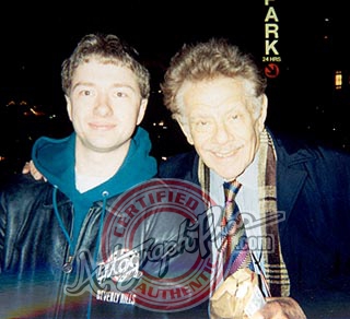 Jerry Stiller Photo with RACC Autograph Collector Autograph Pros