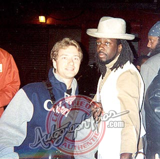 Wyclef Jean Photo with RACC Autograph Collector Autograph Pros