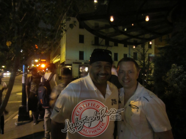 Carter Beauford Photo with RACC Autograph Collector Autograph Pros