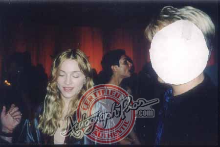 Madonna Proof Signing Photo from RACC Autograph Collector Autograph Pros