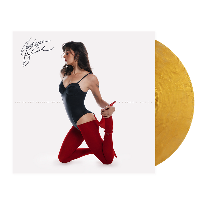 Rebecca Black Age of The Exhibitionist Vinyl (Metallic Gold) [SIGNED]