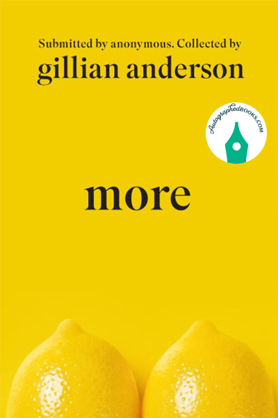 Gillian Anderson More Autographed Book