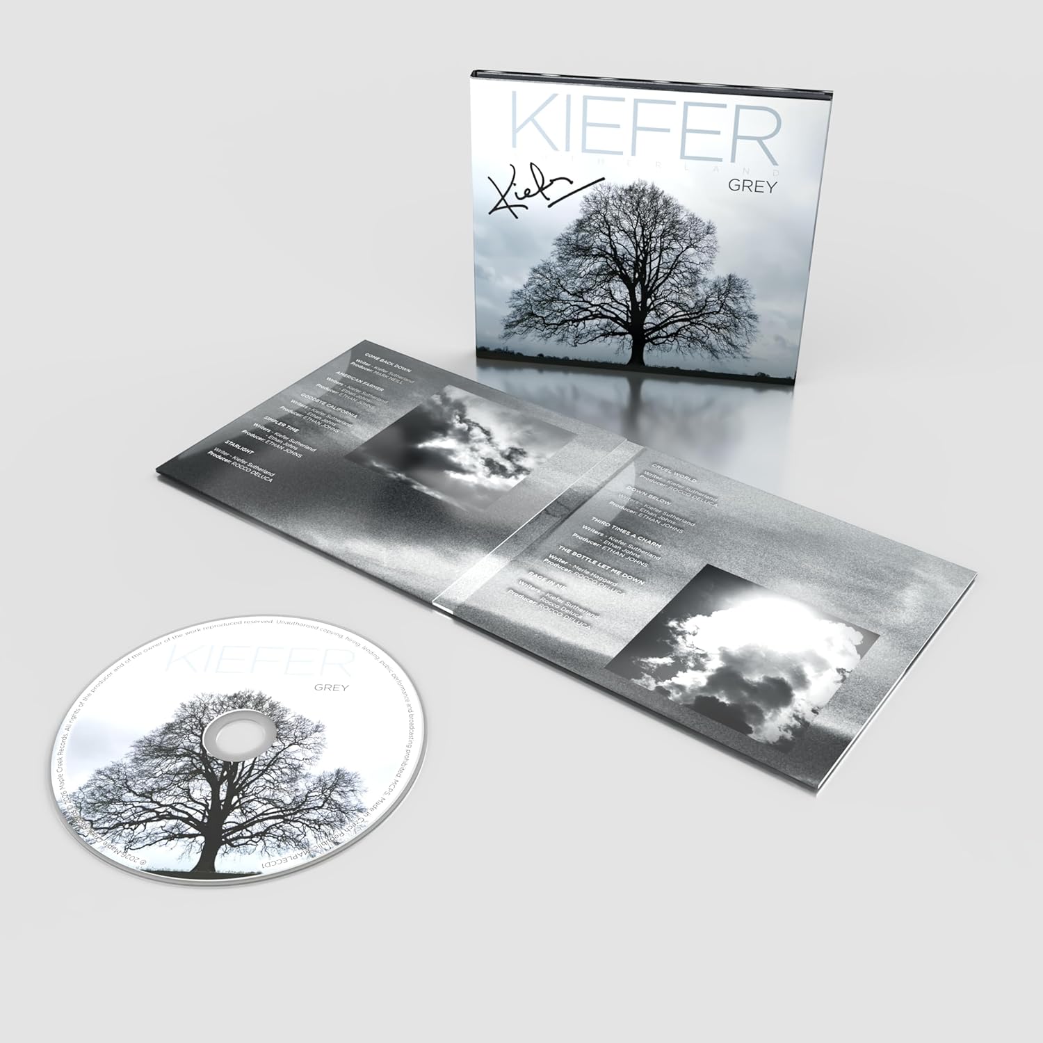 Kiefer Sutherland Grey Autographed Signed CD