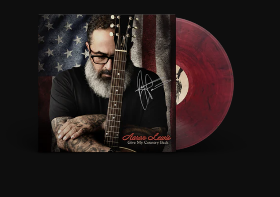 Aaron Lewis - Give My Country Back Signed D2C Exclusive LP