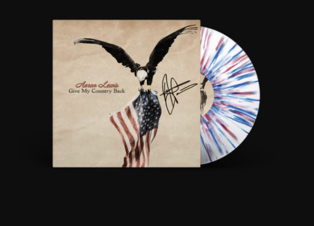 Aaron Lewis - Give My Country Back Signed D2C Exclusive Cover LP