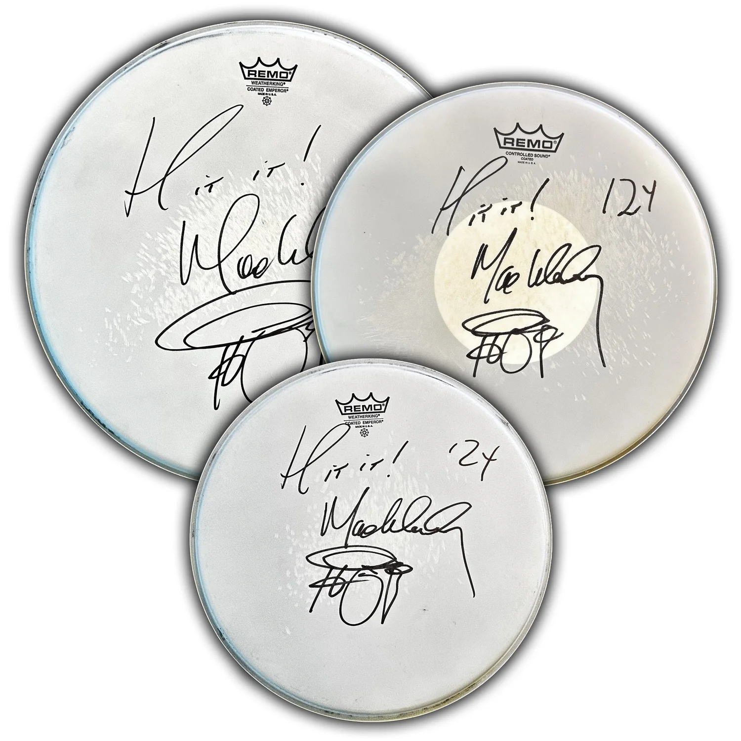 Max Weinberg Signed, Show-Played Drumhead — The ONLY Official Mighty Max Store