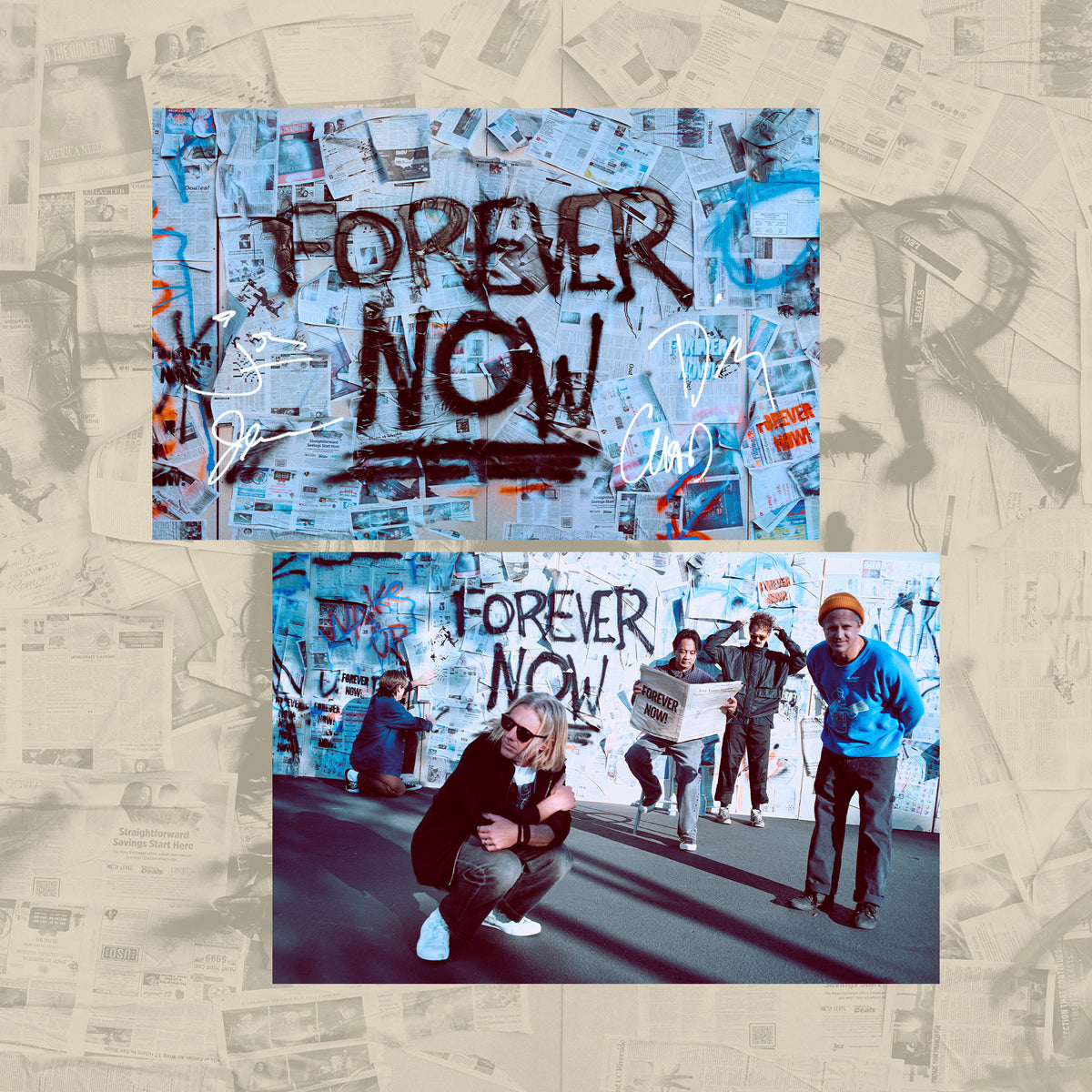 Switchfoot - FOREVER NOW Autographed Double Sided Print *PREORDER SHIP