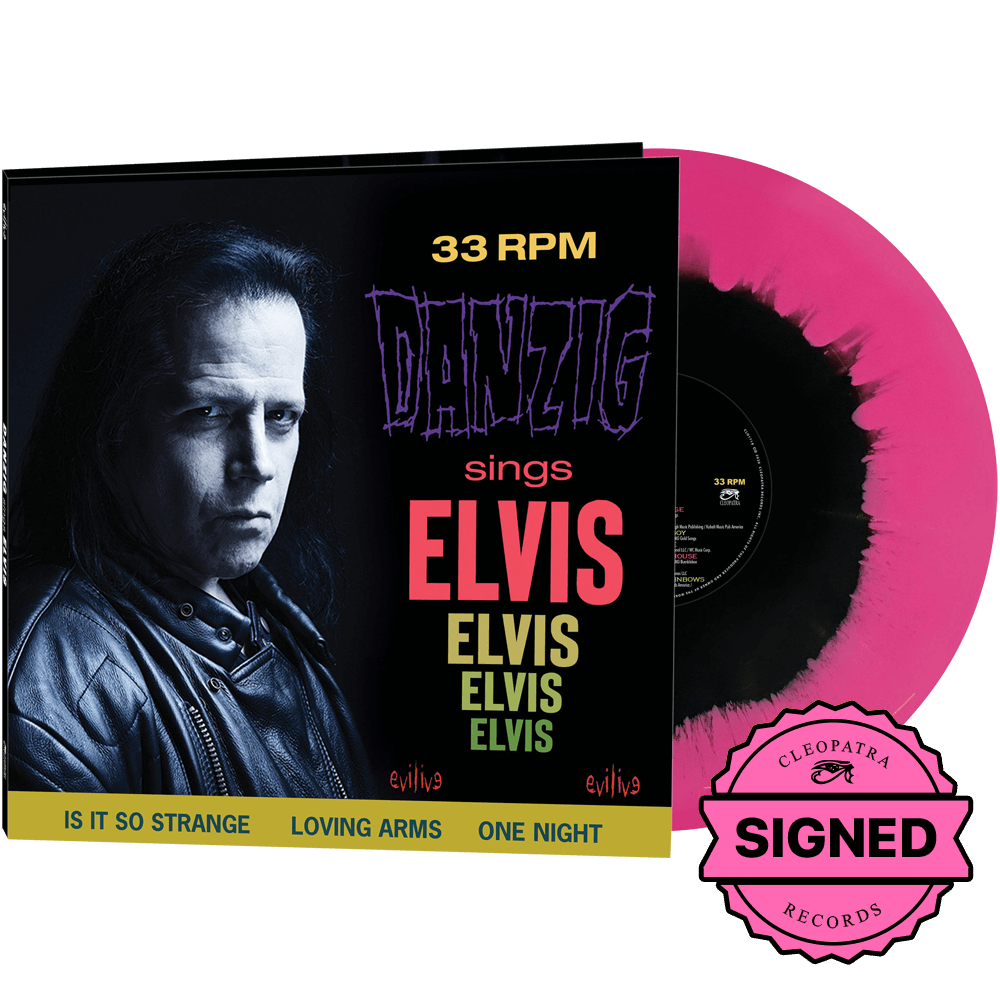 Danzig Sings Elvis (Pink Black & Haze Vinyl LP - Signed by Glenn Danzig