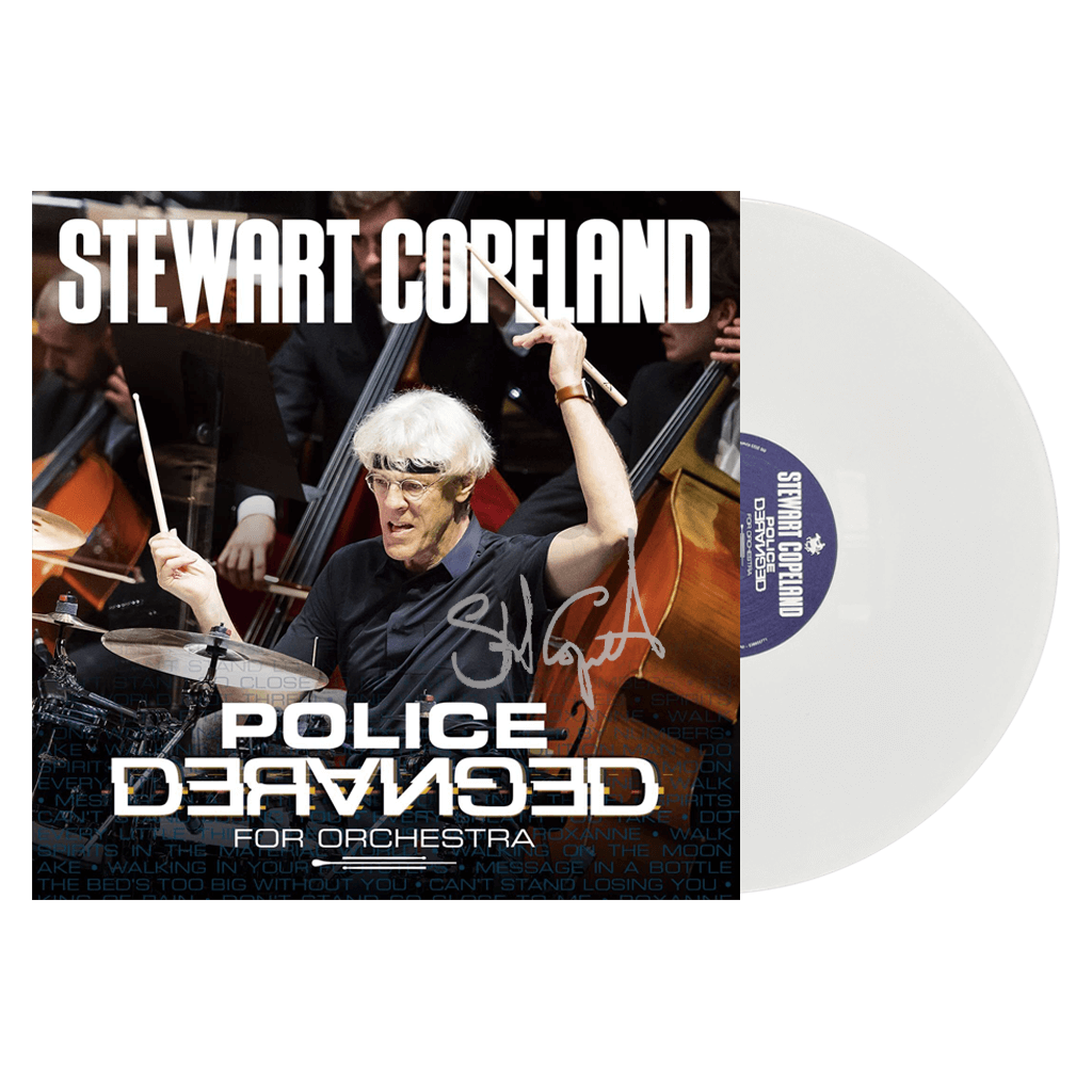 Stewart Copeland Autographed Police Deranged - 12" White Vinyl