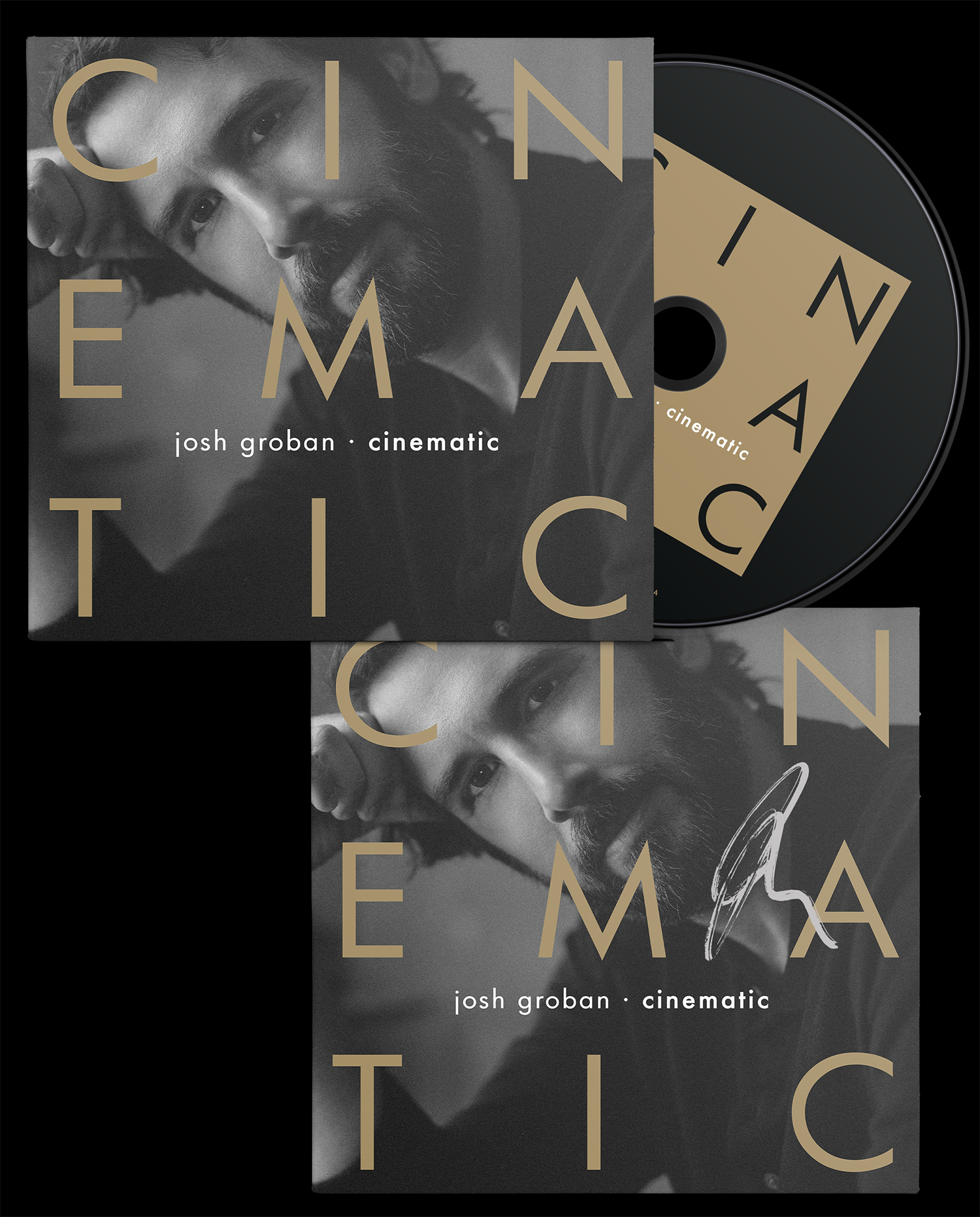 Josh Groban CINEMATIC Signed CD