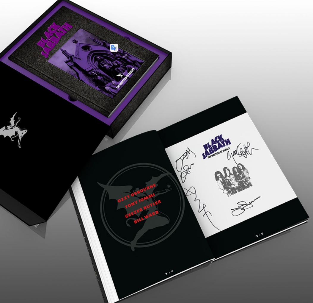 Black Sabbath - Masters of Reality (Super Deluxe Signed Edition) fully signed incl. Ozzy