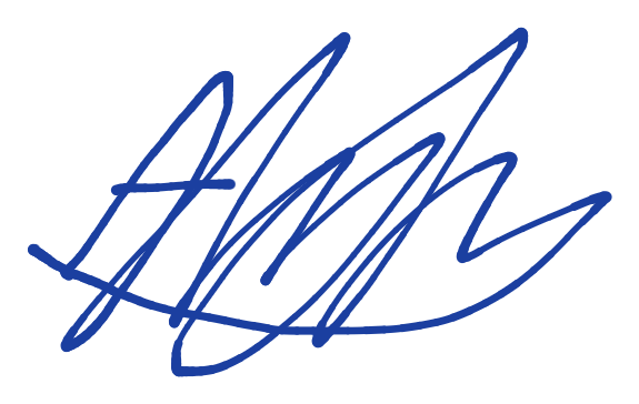 Alan Higham — signature